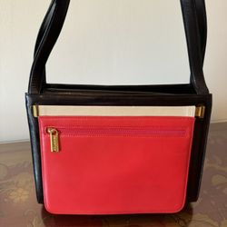 Dramatic Price Drop For Vintage, Never Used, Top Quality, Versatile (Flap Reverses To Solid Black With Bone Strip Across The Top)