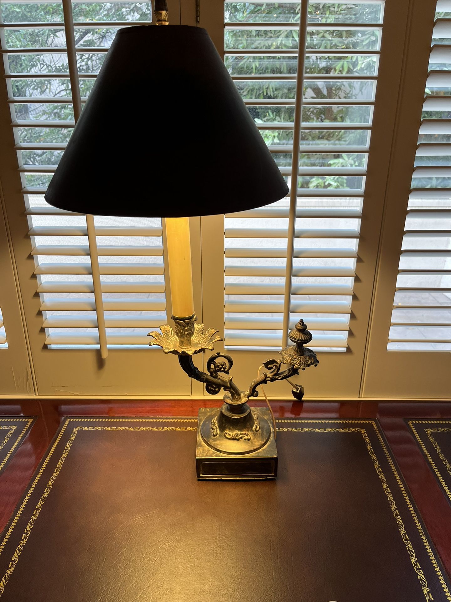 Vintage Solid Brass Lamp 