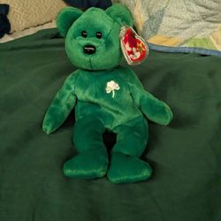 Beanie Baby St Patricks Day Bear