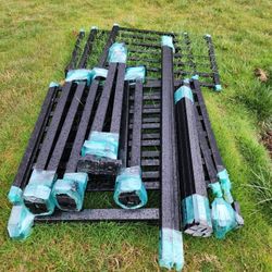 Black Aluminum Powder Coated Railing For Deck, Patio, Staircase, Balcony 