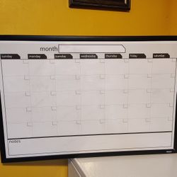 Dry Erase Calendar Board 