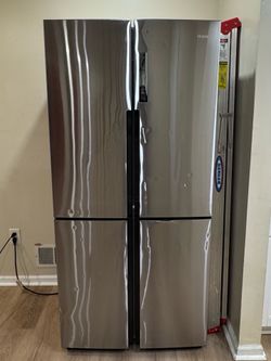 Haier Stainless Steel 4-Door French Door Refrigerator – Fully Functional & Clean