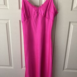 Hot Pink Dress Size L Worn 1x