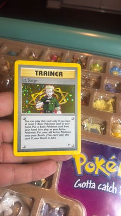 Lt. Surge Holo Trainer Pokémon Card