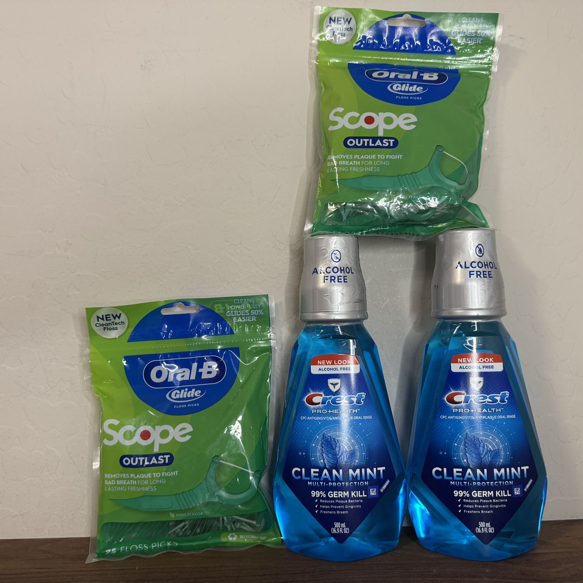 Crest Mouthwash Floss Bundle