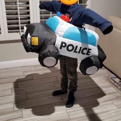 Halloween Kids Inflatable Police Cop Car Costume - NEW One Size