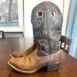 ARIAT Leather Boots with ‘4LR Advanced Cushioning’ size 9.5D