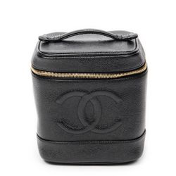 Chanel CC Tall Vanity Case - Black
