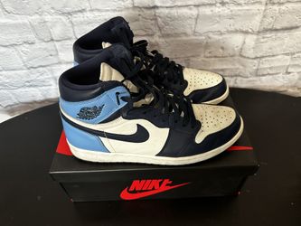 Air Jordan 1 Retro High OG Obsidian Light Blue M Size 12