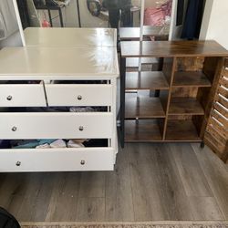 Furniture Pieces: a drawer and  a shelf 