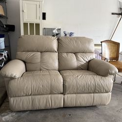 Leather Recliner Loveseat