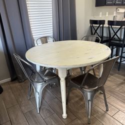 Antique Solid Maple Dining Table 