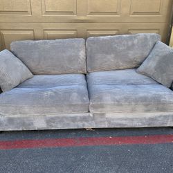 Gray Loveseat 