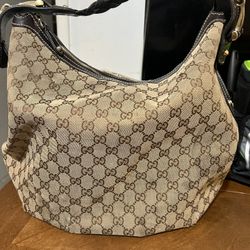 GUCCI Beige Ebony GG Fabric Pelham Hobo Bag for Sale in Phillips Ranch CA OfferUp