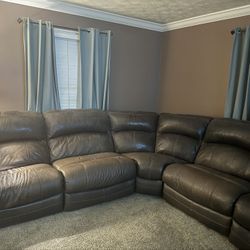 Leather Sectional Couch 