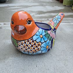 Talavera Pigeon Clay Pots, Planters,Plants, Pottery  $45 cada uno.