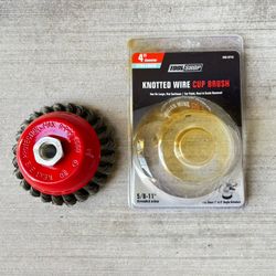 Knotted Wire Cup Brush 4”