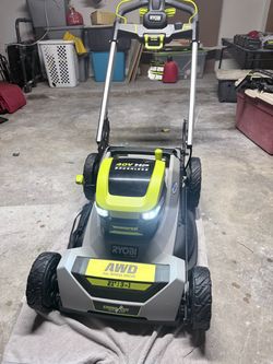 RYOBI 40V HP 21” AWD Self-Propelled Mower + 2 Batteries