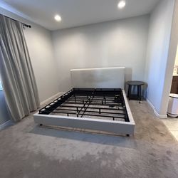 King Size Mattress Frame  + Box Spring (open to best offer)