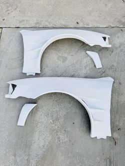 Toyota JZX100 CHASER +75MM Wide Body ORIGIN LAB Vented Front Fenders 4 PARTS TOTAL JDM Import Car Parts