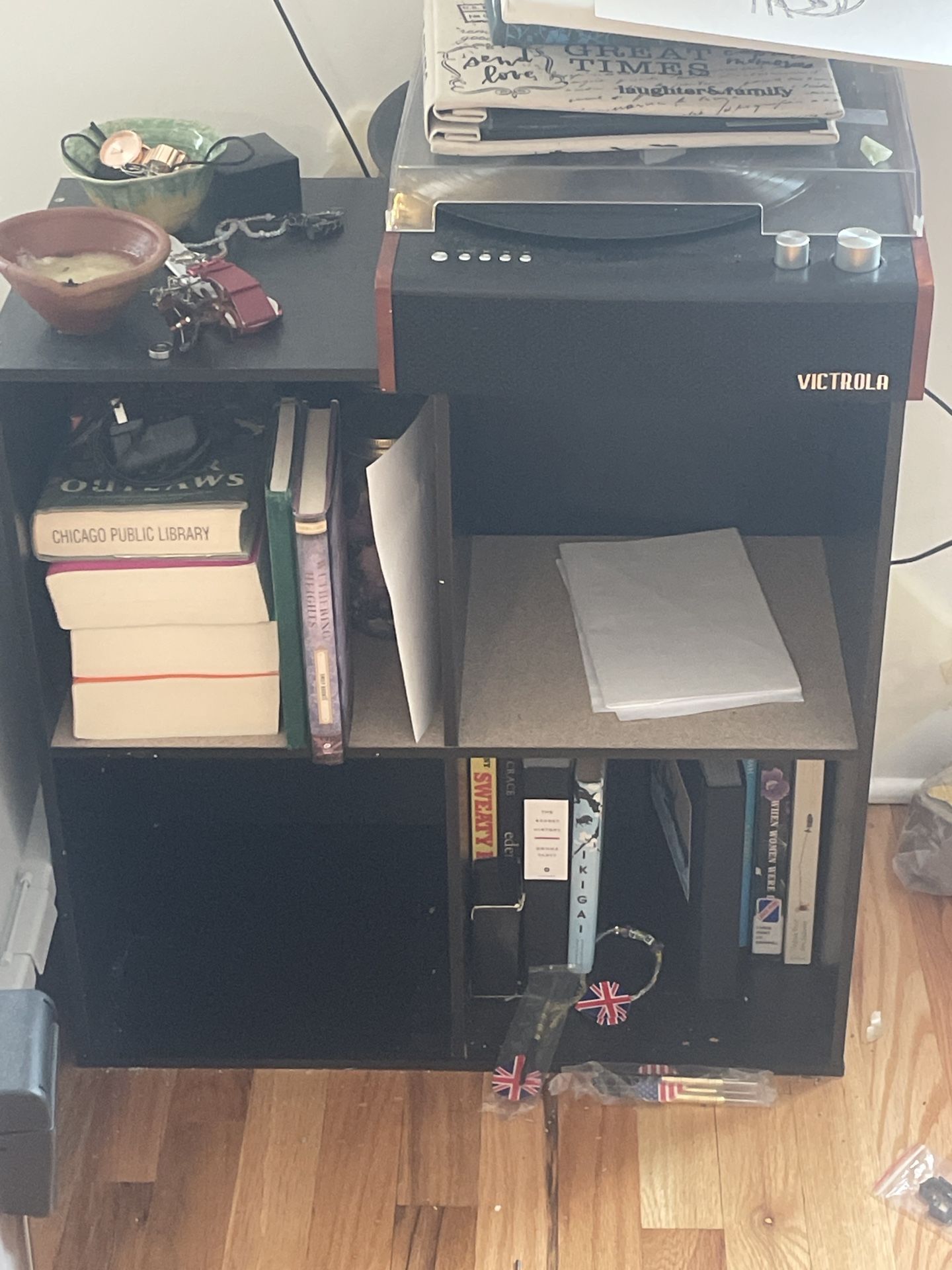 Black 4 Section shelf