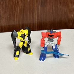 Transformers Robots In Disguise Optimus Prime and BlumbleBee action Figures
