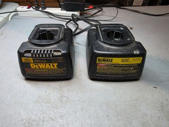Two Dewalt battery chargers 18 volt