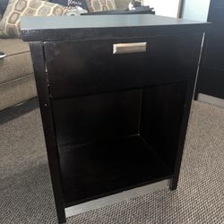 Black nightstand
