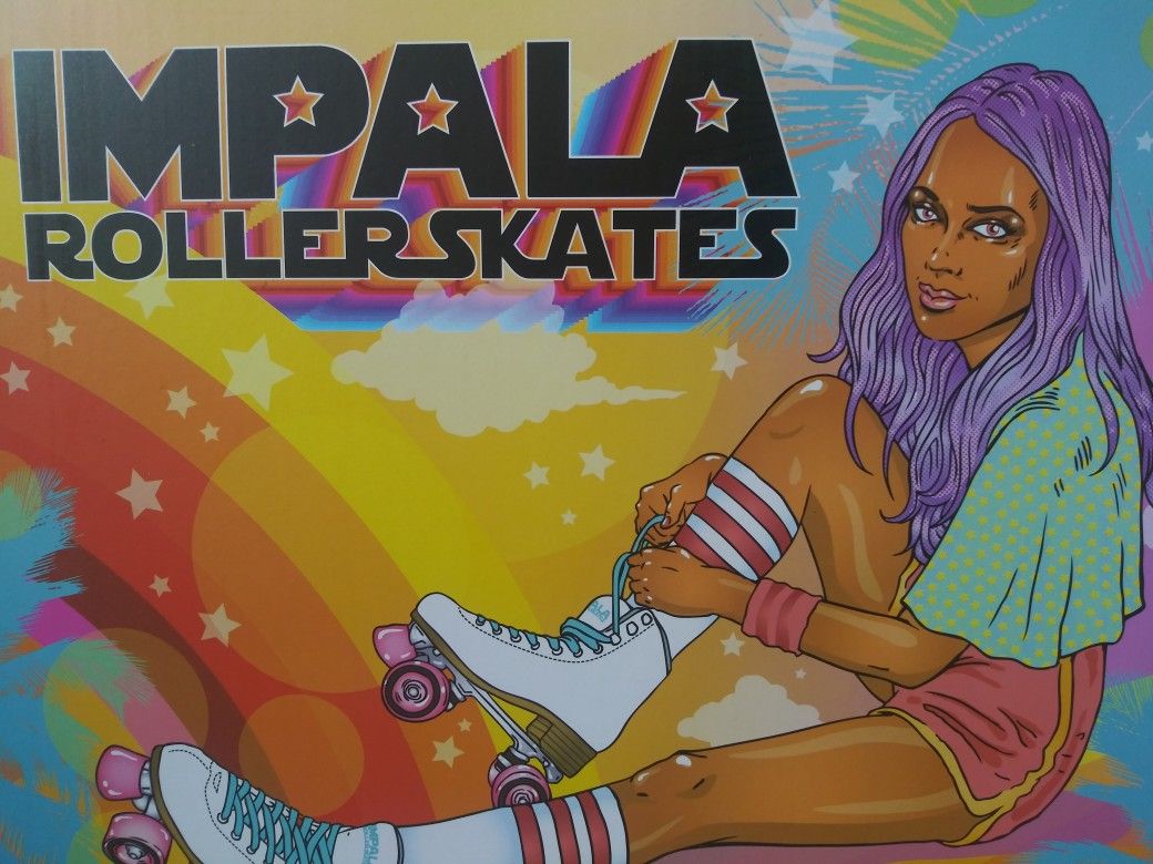 Roller skates Holographic
Size 10