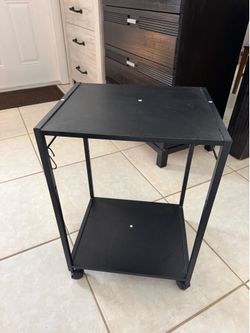 Rolling side table