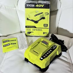 RYOBI 40 VOLT LITHIUM ION RAPID CHARGER