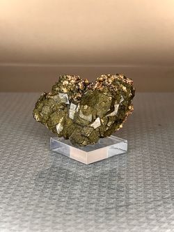mal#136 Green garnet crystals in matrix var. Andradite - Mali 73 grams