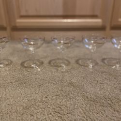 Vintage Homer Laughlin Prairie Gold Wheat Champagne Coupe Glasses
