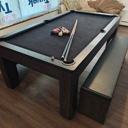 Pool Table converts to Dinning table or ping pong table 7ft. Wood Top not heavy slate