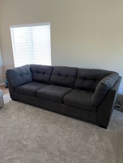 Charcoal 3-seat sofa