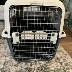 32 Inch Long By 22 Inches Tall Dog/Cat Crate With Wheels And Handles-  Brand New And Assembled