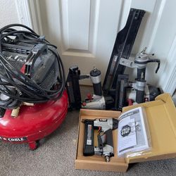 Air Compressor And Framing Gun 