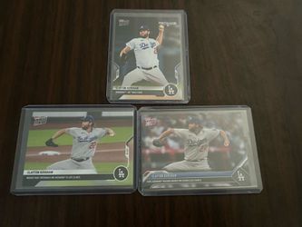 Dodgers Clayton Kershaw Topps Now SPS (3) card lot