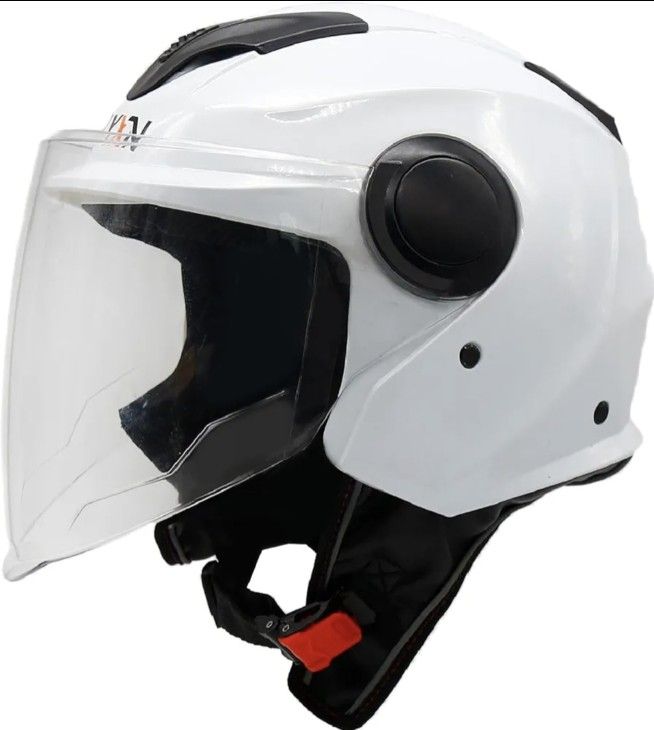 Open Face Adult Motorcycle Helmet with Visor, 3/4 Half Helmets DOT