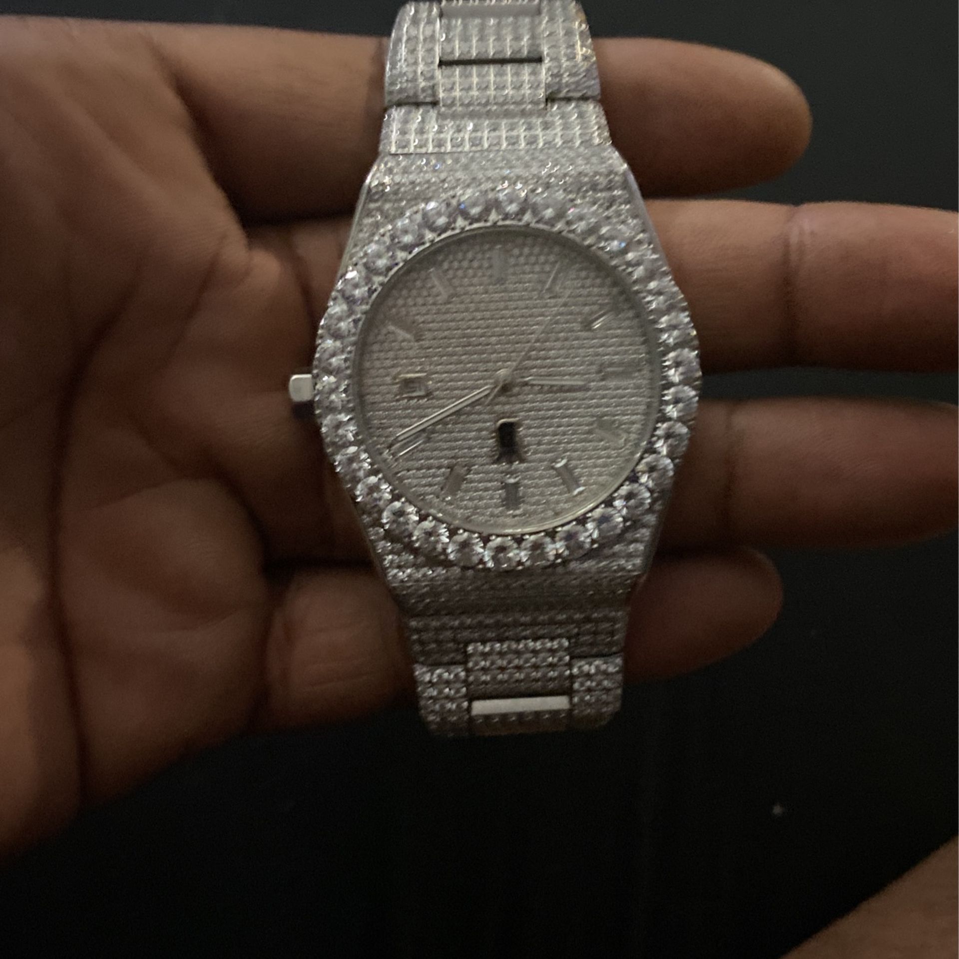 Mosinite Bust Down Watch Passes The Dimond Tester