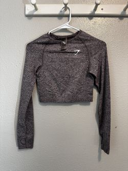 Cropped Heather Purple Long sleeve Gymshark 