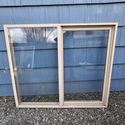 Vinyl Window 60x52 Slider  Ivory 