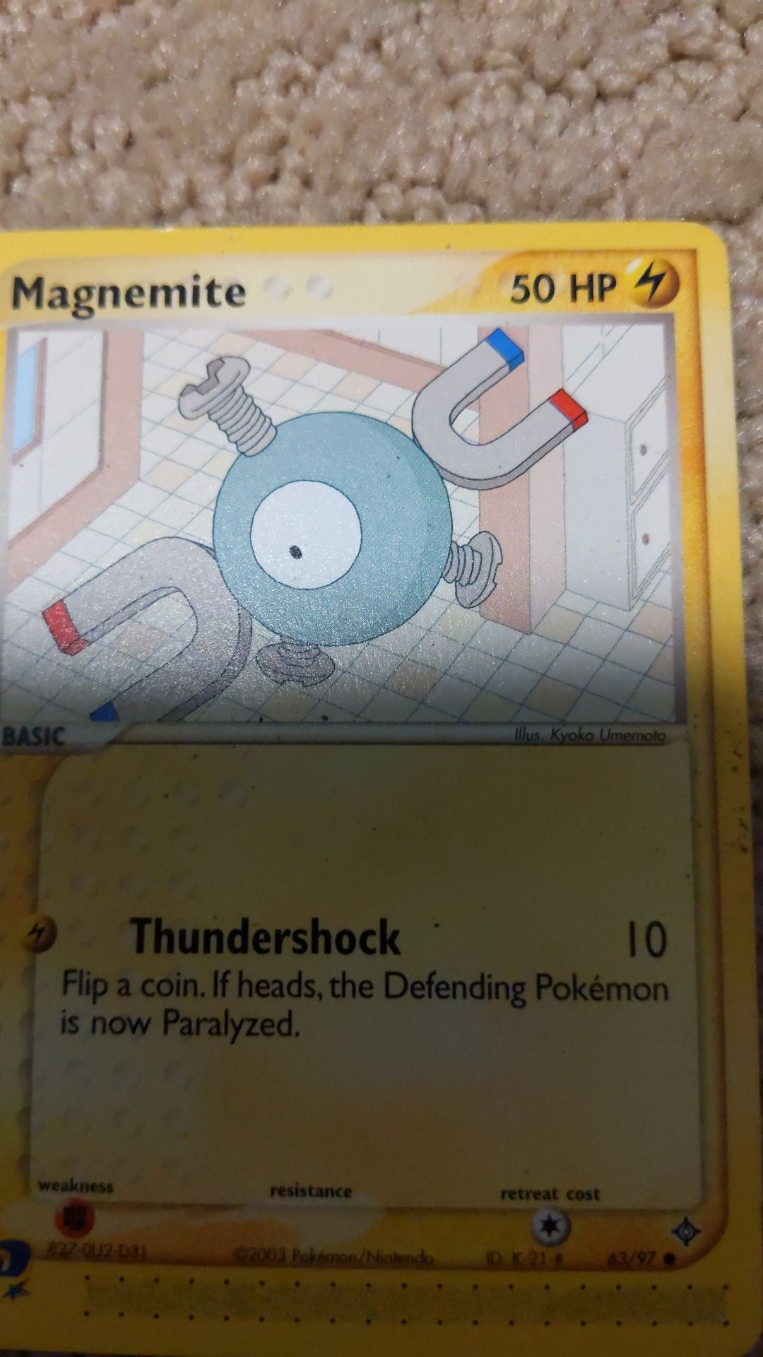 Magnet Pokemon card