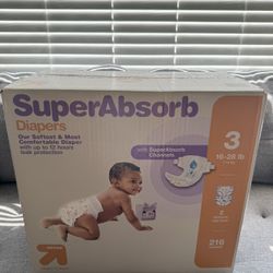Size 3 Diapers Unopened 