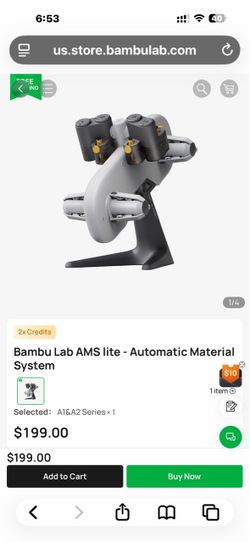 AMS 3d printer bamboo new