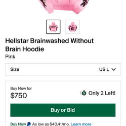Hellstar Brainwashed Without Brain Hoodie 