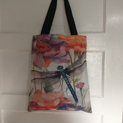 Dragonfly Canvas Tote