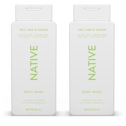 New 2pk NATIVE key lime and sugar body wash  