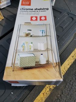 Chrome shelving 4 tier