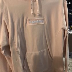 Supreme Box Logo Hoodie Peach 